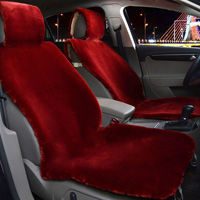 1 Front Plush Car Seat Covers Faux Fur Car Interior Cushion Styling Winter Plush Pad