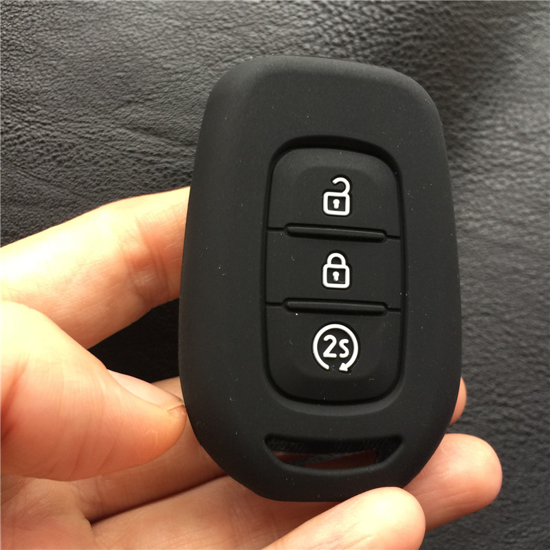 3 Button Silicone Rubber Car Key Cover Case For Renault Duster Megane Duster Sandero Kangdoo