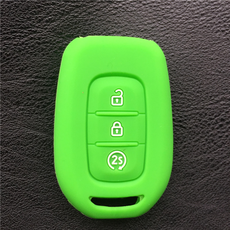 3 Button Silicone Rubber Car Key Cover Case For Renault Duster Megane Duster Sandero Kangdoo