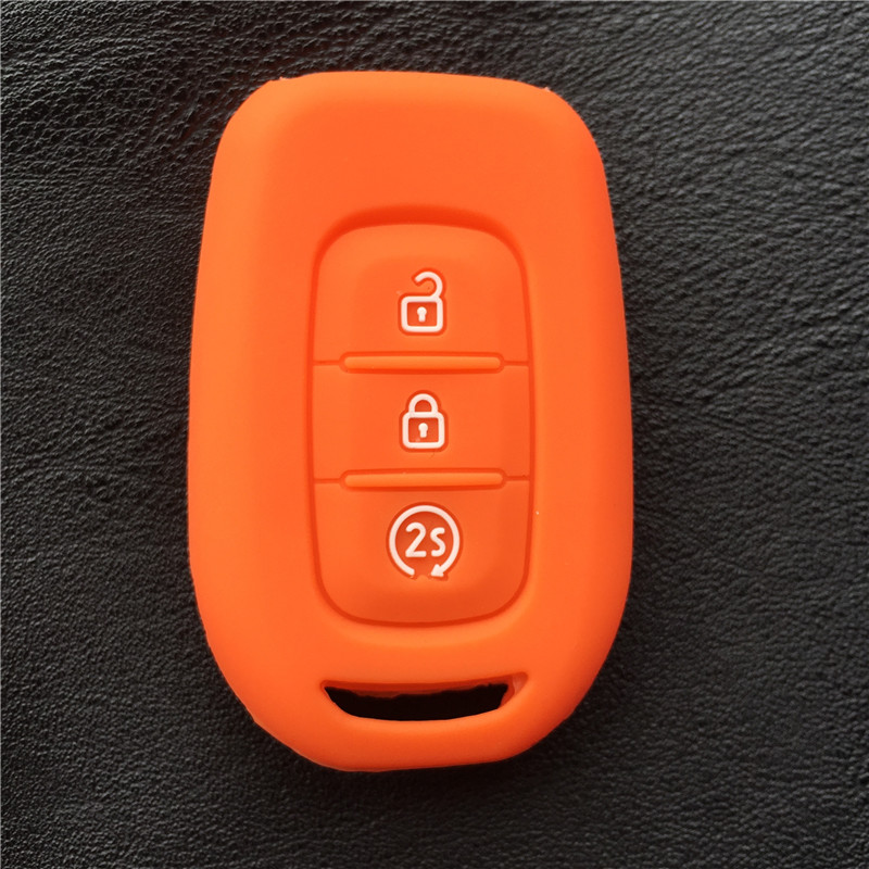 3 Button Silicone Rubber Car Key Cover Case For Renault Duster Megane Duster Sandero Kangdoo