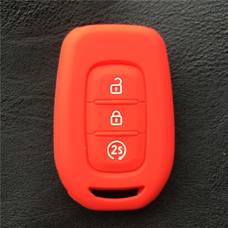 3 Button Silicone Rubber Car Key Cover Case For Renault Duster Megane Duster Sandero Kangdoo