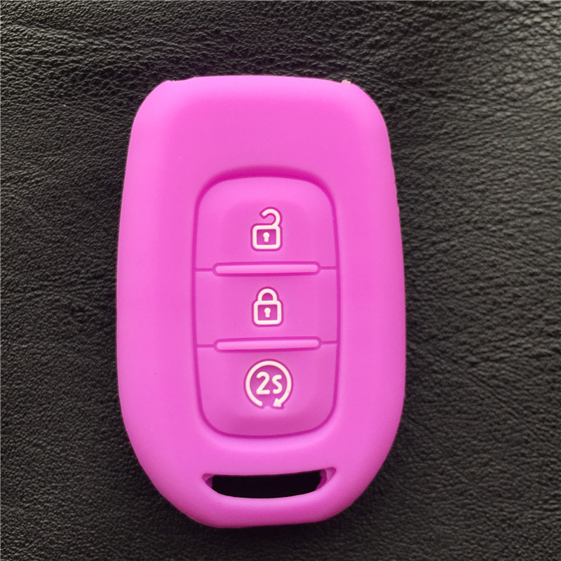 3 Button Silicone Rubber Car Key Cover Case For Renault Duster Megane Duster Sandero Kangdoo