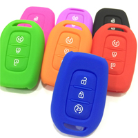 3 Button Silicone Rubber Car Key Cover Case For Renault Duster Megane Duster Sandero Kangdoo
