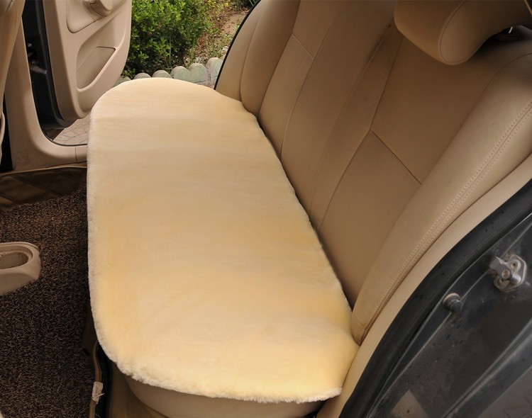 Best Plush Automotive Back Rear Seat Pad Faux Fur Interior Cushion Cover Winter Mat