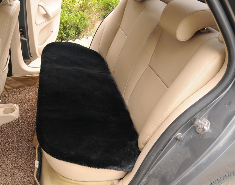 Best Plush Automotive Back Rear Seat Pad Faux Fur Interior Cushion Cover Winter Mat