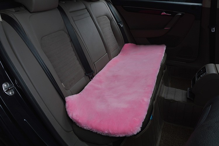 Best Plush Automotive Back Rear Seat Pad Faux Fur Interior Cushion Cover Winter Mat