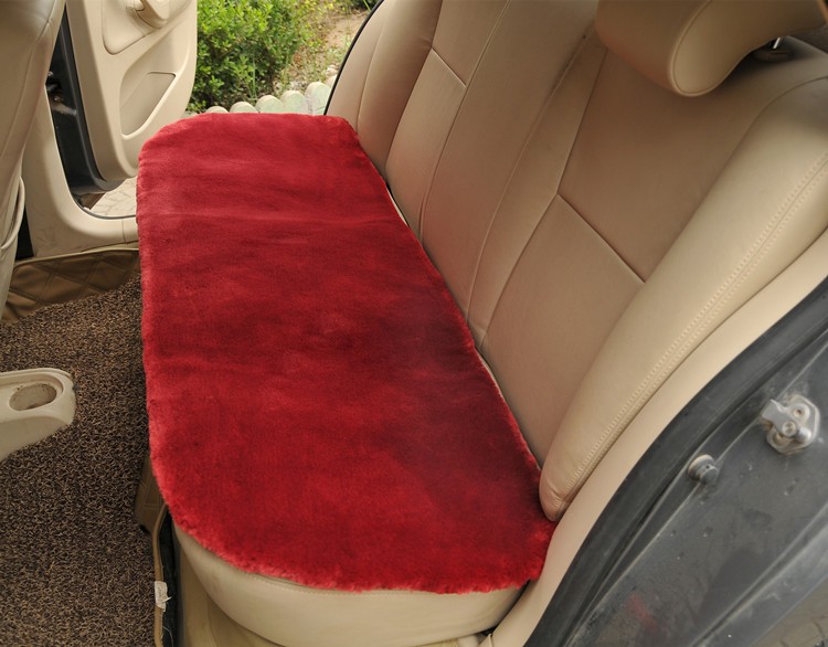 Best Plush Automotive Back Rear Seat Pad Faux Fur Interior Cushion Cover Winter Mat