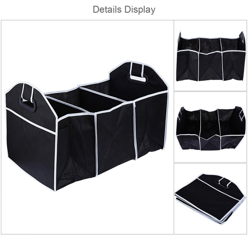 Car Trunk Organizer Food Bag Box Tidying Automobile Stowing Tidying Folding Collapsible