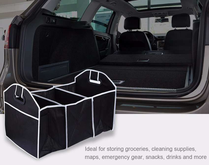 Car Trunk Organizer Food Bag Box Tidying Automobile Stowing Tidying Folding Collapsible