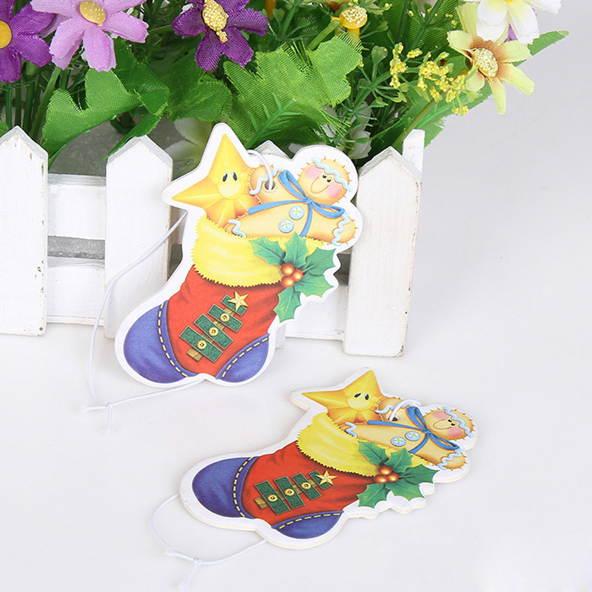 Christmas Automotive Ornaments Hanging Air Freshener Paper Car Solid Perfume