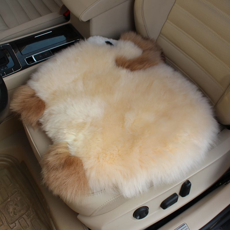 Cute Lambs Whole Wool Car Seat Cushion Winter Australian Fur Pads Hairy Office Home Mats