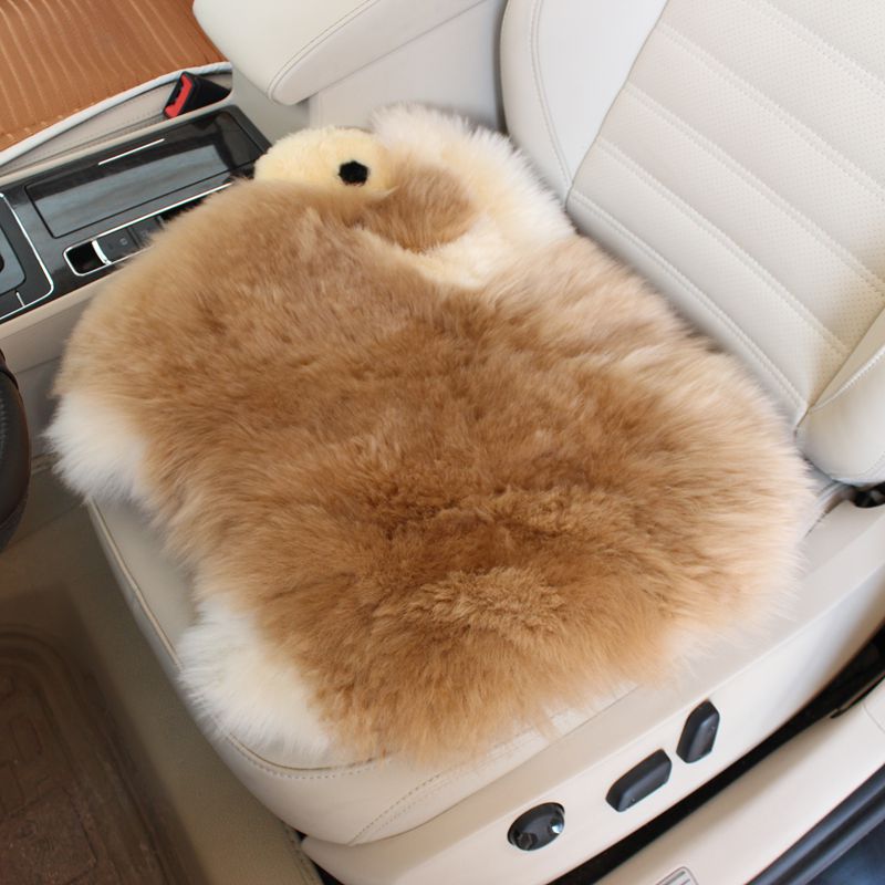 Cute Lambs Whole Wool Car Seat Cushion Winter Australian Fur Pads Hairy Office Home Mats