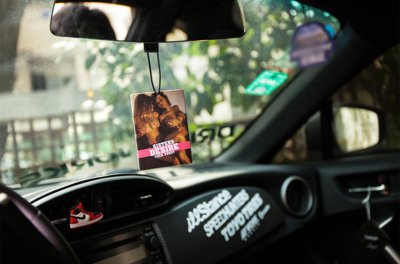 Sexy Desire Car Ornaments Hanging Air Freshener Paper Perfumed Fragrance Condition Vent