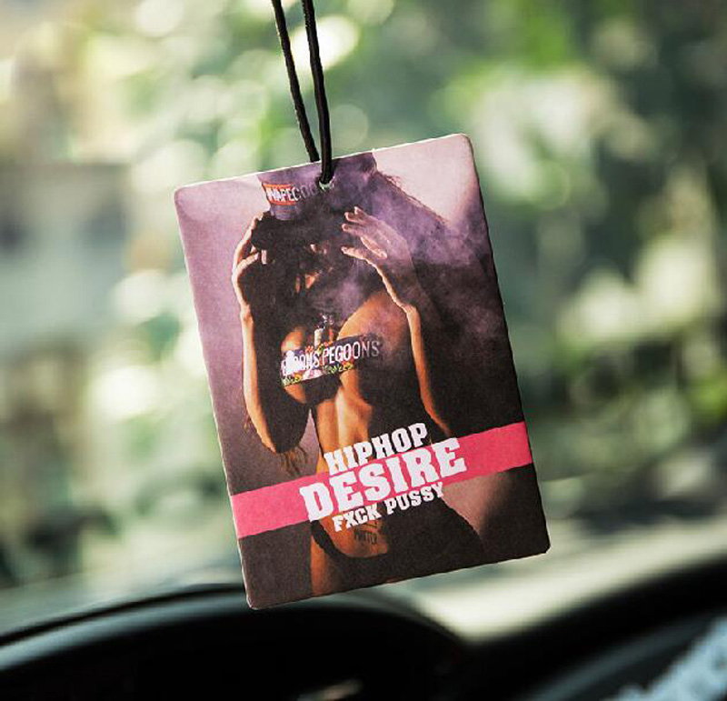 Sexy Desire Car Ornaments Hanging Air Freshener Paper Perfumed Fragrance Condition Vent