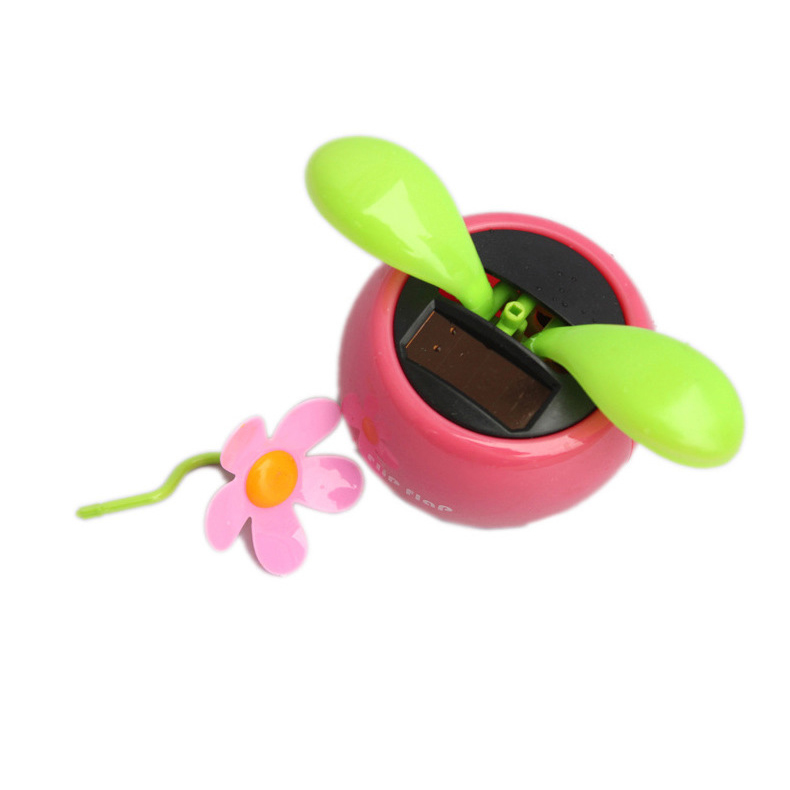 Solar Powered Dancing Apple Flower Swinging Animated Dancer Toy Car Decoration