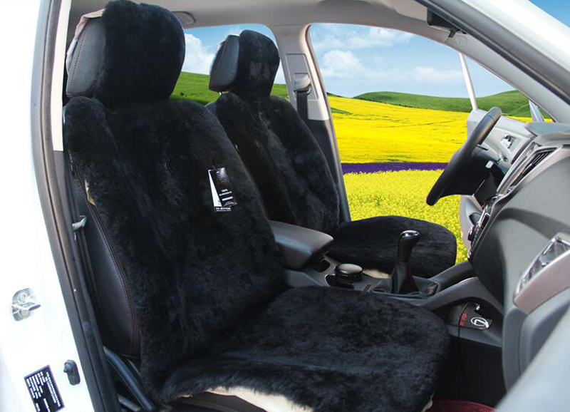 Top Quality Full Set Car Seat Covers Faux fur Interior Cushion Styling Winter Plush Pad
