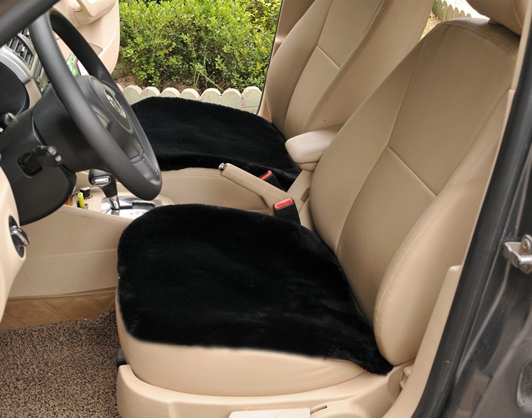 Top Quality Plush Automotive Front Seat Pad Faux Fur Interior Cushion Cover Winter Mat