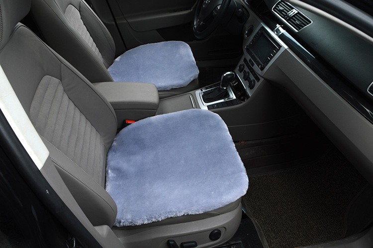 Top Quality Plush Automotive Front Seat Pad Faux Fur Interior Cushion Cover Winter Mat