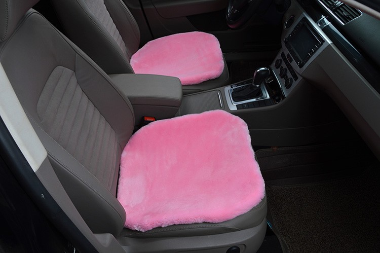 Top Quality Plush Automotive Front Seat Pad Faux Fur Interior Cushion Cover Winter Mat