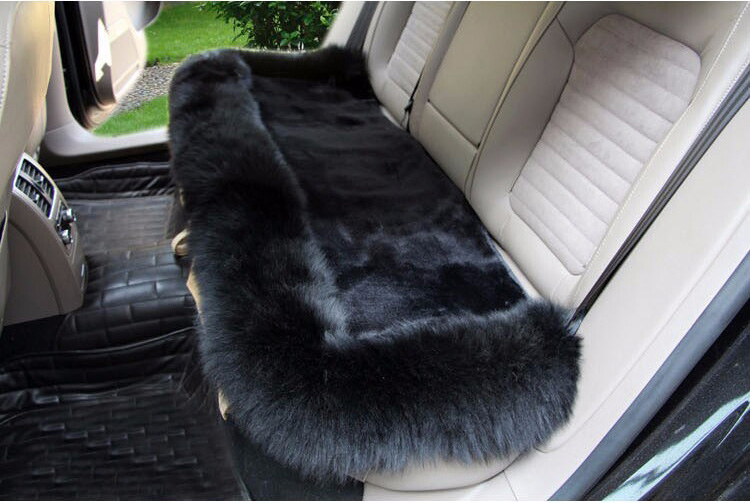 Universal 3pcs Australia 100% Wool Automobile Seat Pads Mats Furry Interior Winter Warm