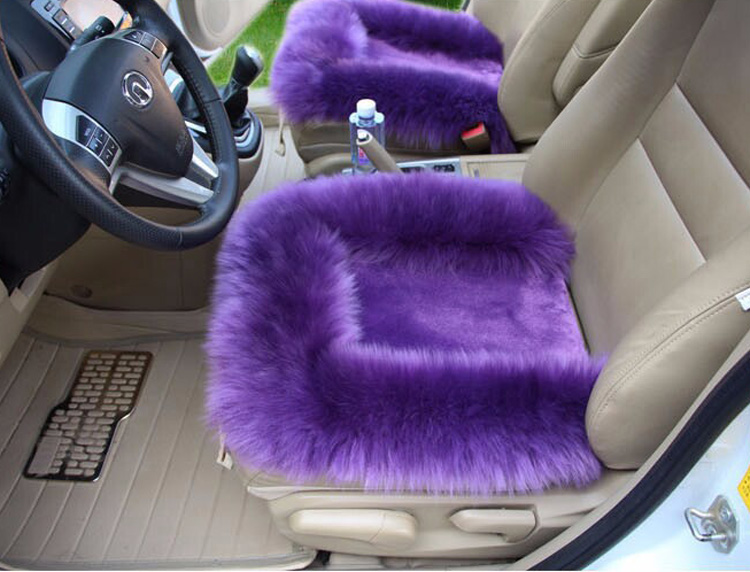 Universal 3pcs Australia 100% Wool Automobile Seat Pads Mats Furry Interior Winter Warm