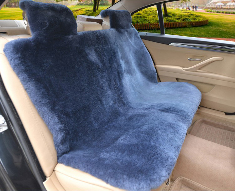 Universal 3pcs Full Set Luxury Car Cover Australia Wool Seat Cushion Sheepskin Short Plush Mats