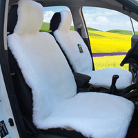 Universal 3pcs Full Set Luxury Car Cover Australia Wool Seat Cushion Sheepskin Short Plush Mats