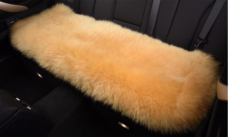Universal Australia Wool Car Seat Back Rear Mats Sheepskin Fur Sofa Furry Warm Pads