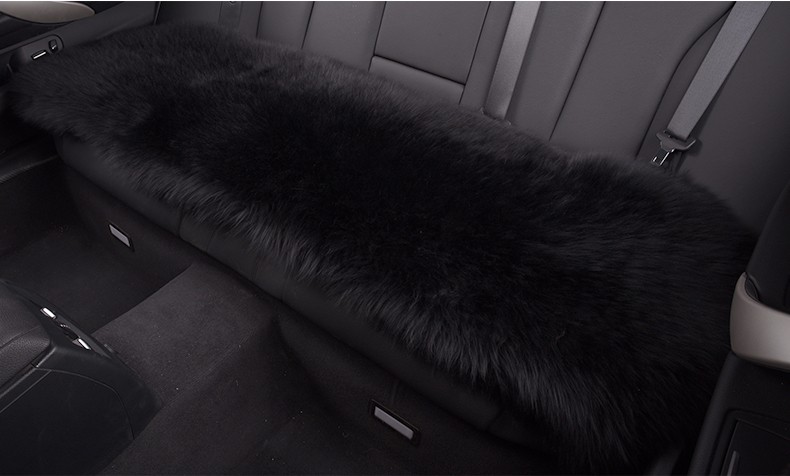 Universal Australia Wool Car Seat Back Rear Mats Sheepskin Fur Sofa Furry Warm Pads