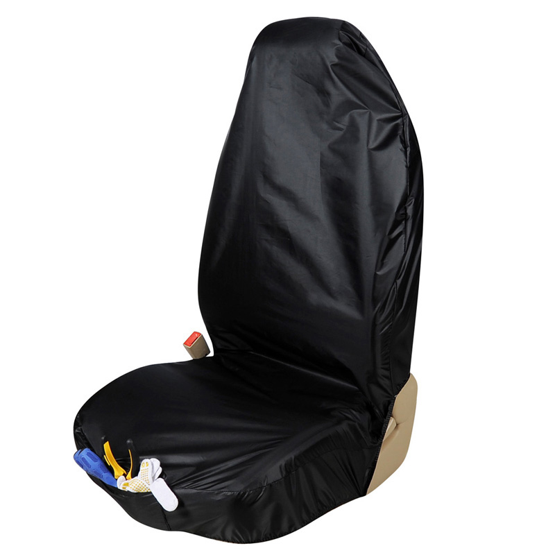 Universal Disposable Front Automotive Seat Covers Waterproof Repaired Trucks Protector Black
