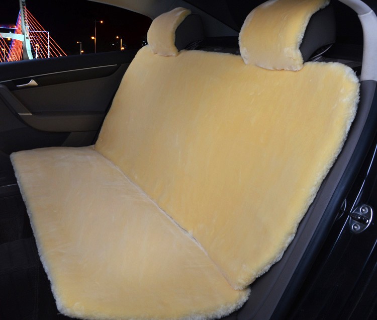 Universal Full Set Automobile Wool Plush Seat Cover Thicken Cushion Front Rear Pad Mats