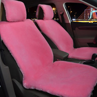 Universal Full Set Automobile Wool Plush Seat Cover Thicken Cushion Front Rear Pad Mats