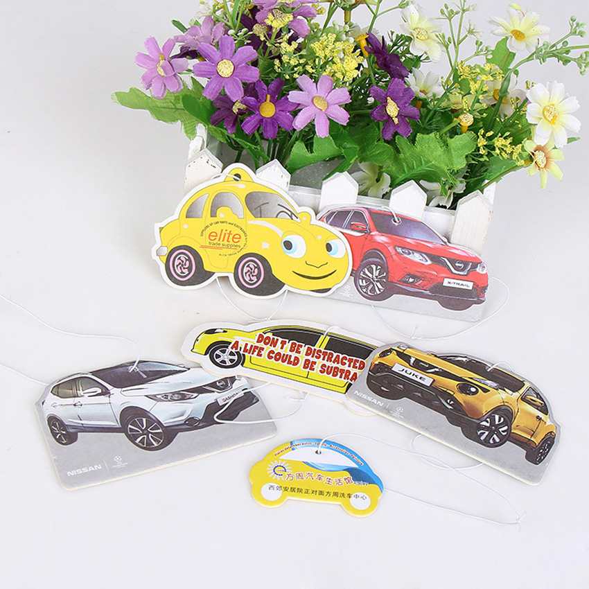 Vehicle Truck Ornaments Hanging Air Freshener Paper Solid Car Scent Slip