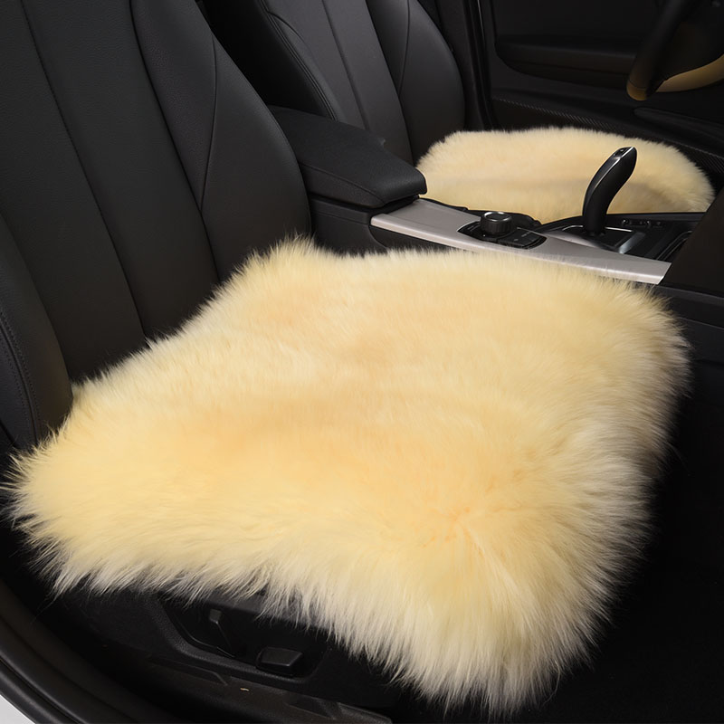 Winter Long Wool Mat Car Plush Seat Pad Pure Chair Cushion Used in Home and Office