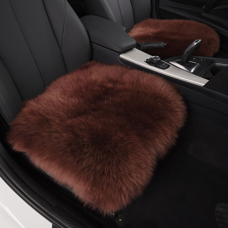 Winter Long Wool Mat Car Plush Seat Pad Pure Chair Cushion Used in Home and Office