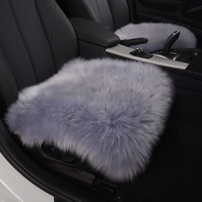 Winter Long Wool Mat Car Plush Seat Pad Pure Chair Cushion Used in Home and Office