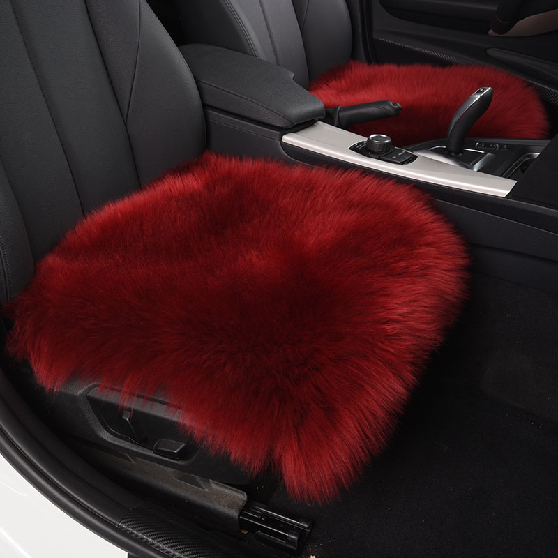 Winter Long Wool Mat Car Plush Seat Pad Pure Chair Cushion Used in Home and Office