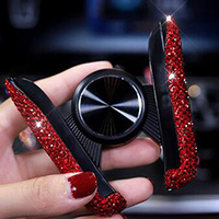 New Universal Car Mobile Phone Holder Crystal Rhinestone Air Vent Mount Clip Stand GPS