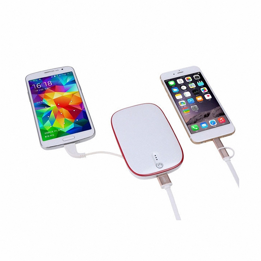 OEM/ODM AF-002T Built-in Type-C Cable Power Bank 6000mAh Portable Slim Mobile Phone Charging