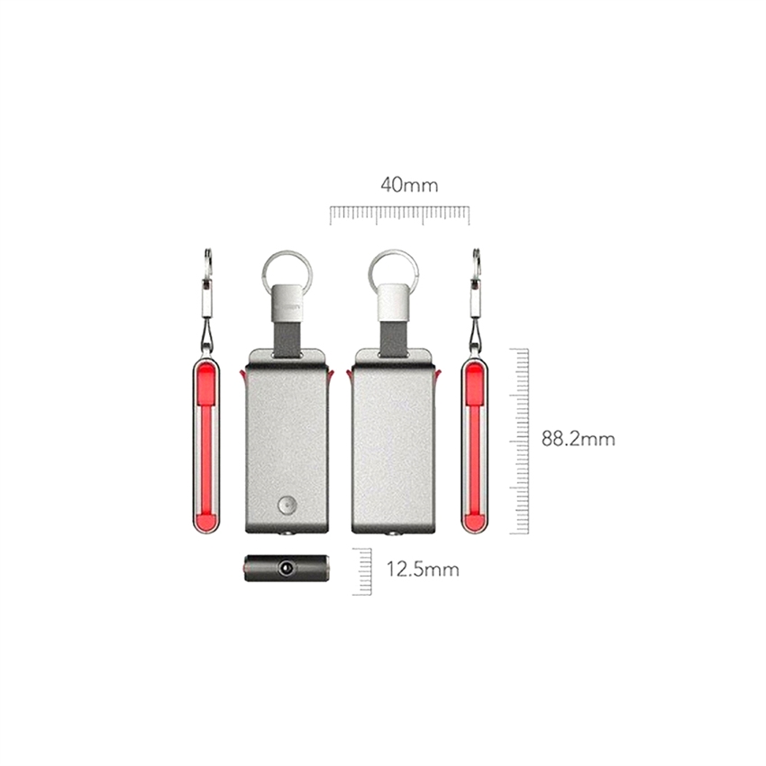 OEM/ODM AF-0101 Built-in Cable Keychain Power Bank 1500mAh Plastic Case Mobile Phone Charging