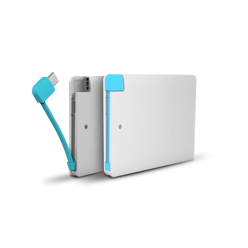 OEM/ODM AF-0210 2500mAh Metal Slim Portable USB Port Charging Power Bank For Smart Phone