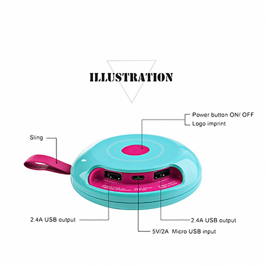 OEM/ODM AF-060B Keychain 3000mAh Power Bank Button Shape Polymer Mini Gift Bluetooth Speaker