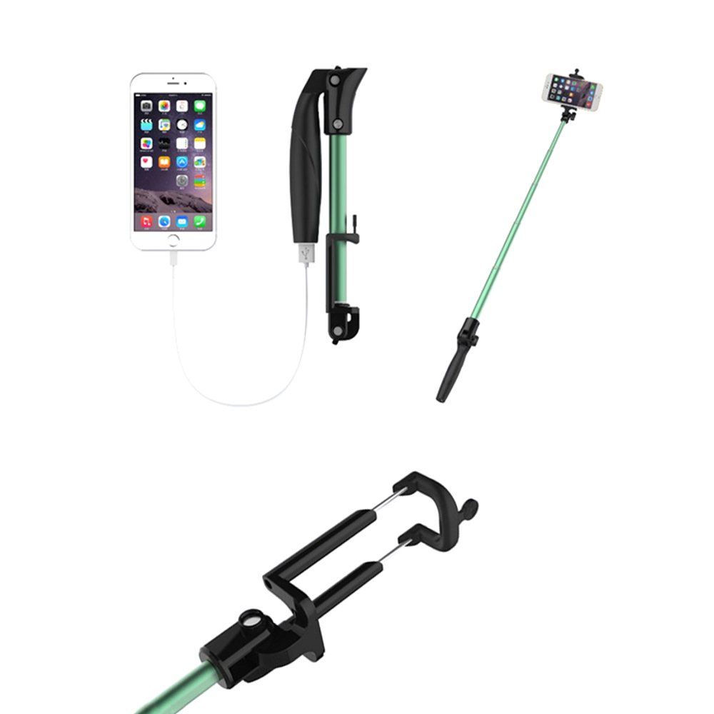 OEM/ODM AF-078 Bluetooth Selfie Stick Power Bank 2200mAh Aluminium Alloy Charging Mobile Phone Charger