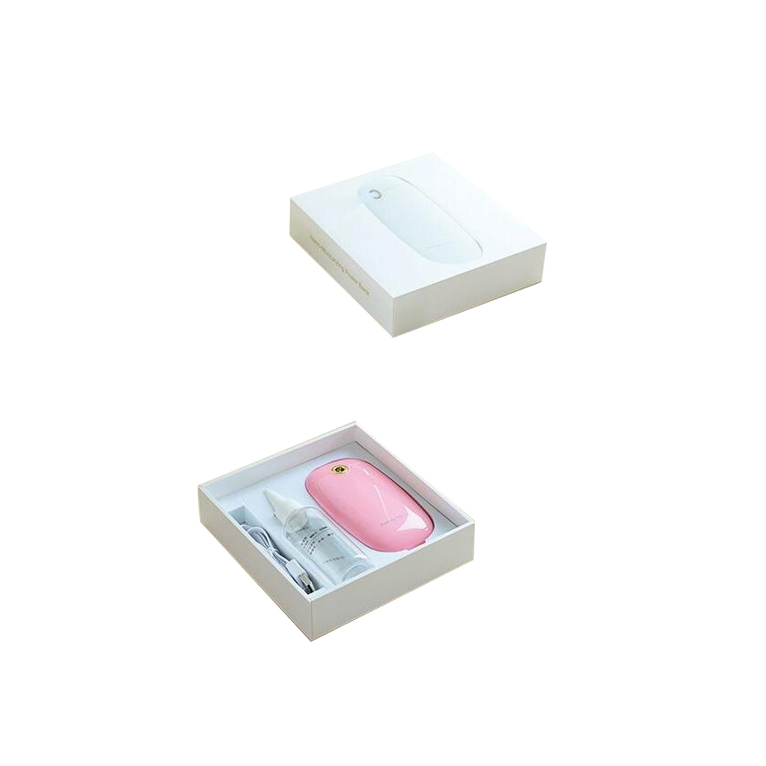 OEM/ODM AFM-234 LED 6000mAh Mirror Gift Spray Power Bank USB Portable Mobile External Battery