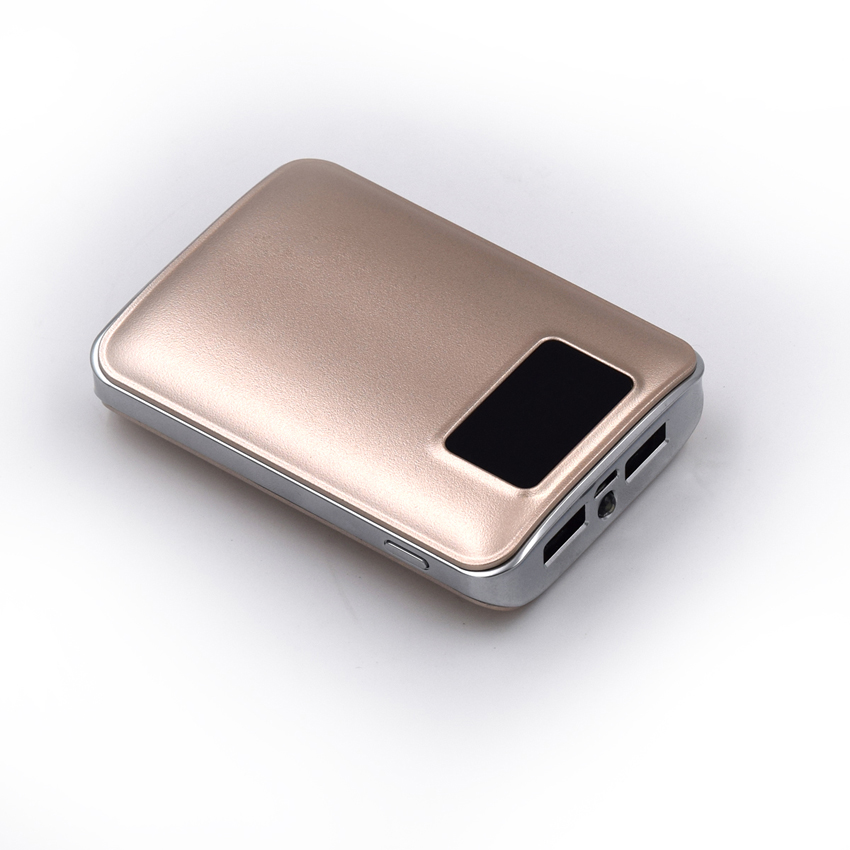 OEM/ODM AF-33 Dual USB LED Screen 18650 External Battery 7800mAh Portable ABS PMMA Charging