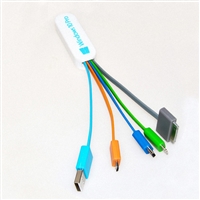OEM/ODM AF-501X USB Charging Cable for Cell Phone MFI PVC Head 5 in 1 Micro Multi Mini