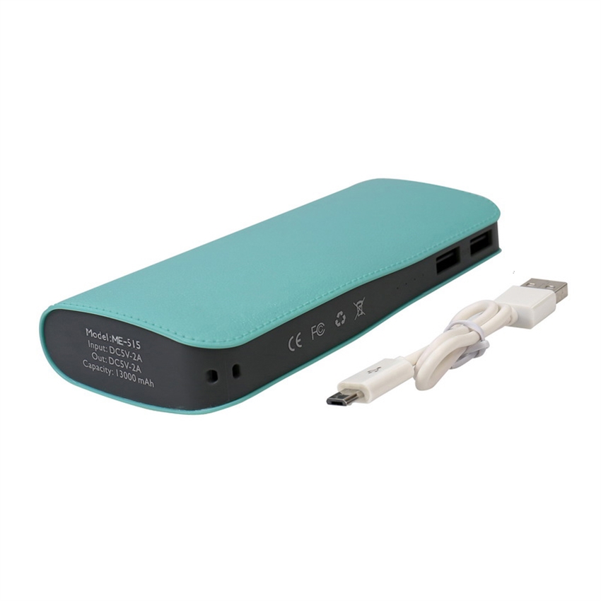 OEM/ODM AF-515 QC2.0 13000mAh External Battery Ultra-thin Dual Output Skin Texture