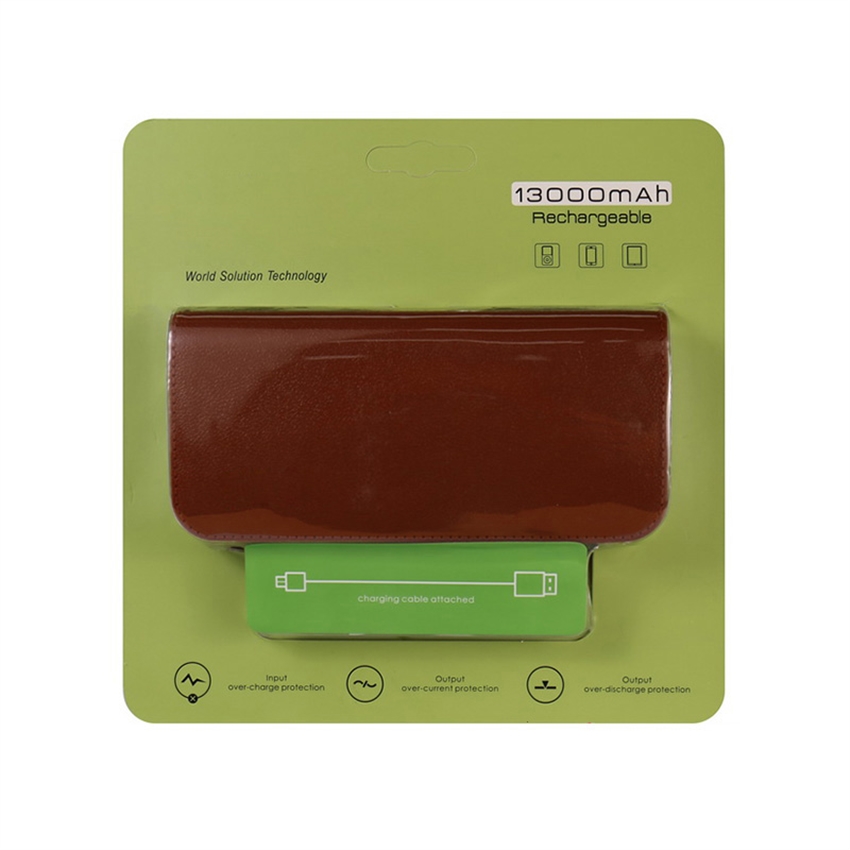 OEM/ODM AF-515 QC2.0 13000mAh External Battery Ultra-thin Dual Output Skin Texture