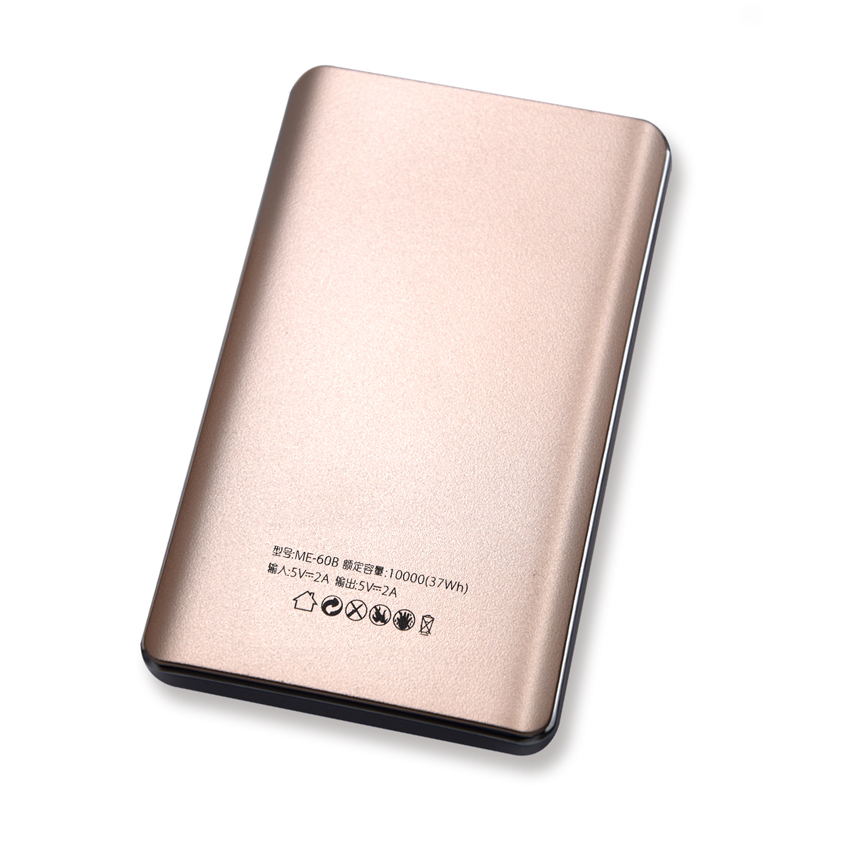 OEM/ODM AF-60B Dual USB LED Screen Polymer External Battery 9300mAh Portable ABS PMMA Charging