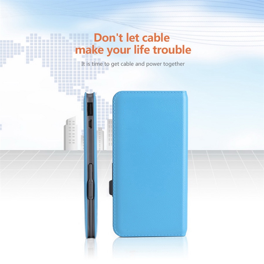 OEM/ODM AF-633 QC2.0 8000mAh Power Bank Ultra-thin Fast Charger Skin Texture
